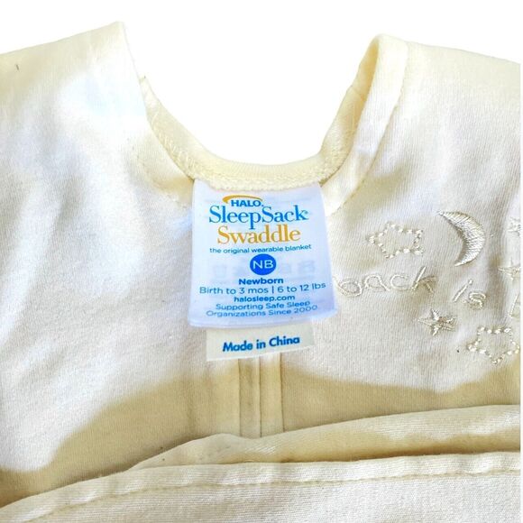 HALO Sleep Sack Wearable Blanket Newborn Baby 0-3M 6-12 lbs Embroidered - Picture 3 of 7